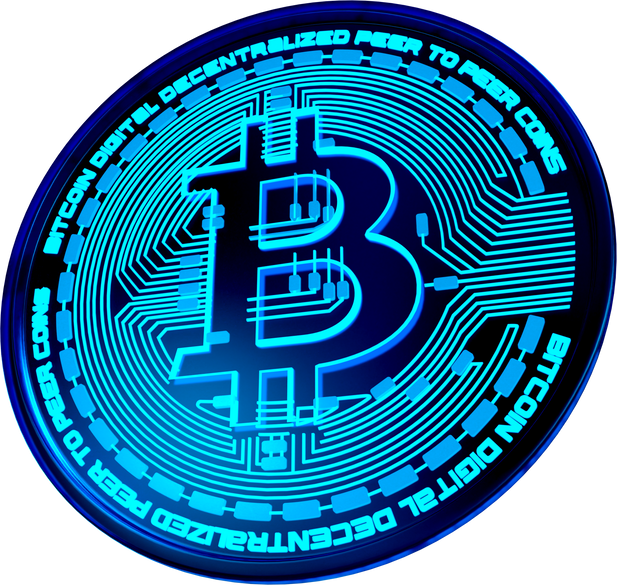 Neon Bitcoin Currency
